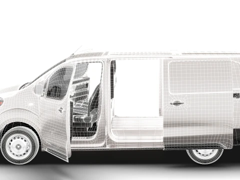 RAM ProMaster City Auto Van L3 HQInt 2027 3D Model