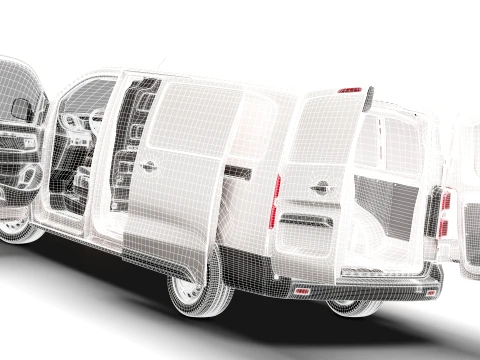 RAM ProMaster City Auto Van L3 HQInt 2027 3D Model