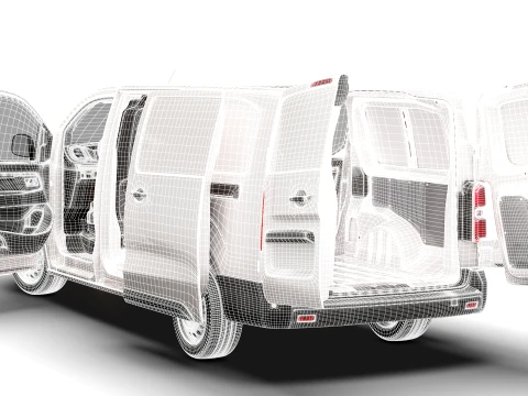 RAM ProMaster City Auto Van L3 HQInt 2027 3D Model