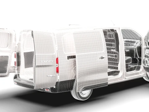 RAM ProMaster City Auto Van L3 HQInt 2027 3D Model