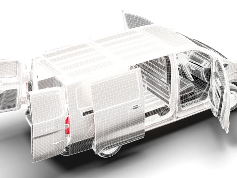RAM ProMaster City Auto Van L3 HQInt 2027 3D Model