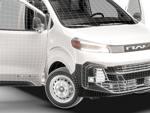 RAM ProMaster City Auto Van L3 HQInt 2027 3D Model