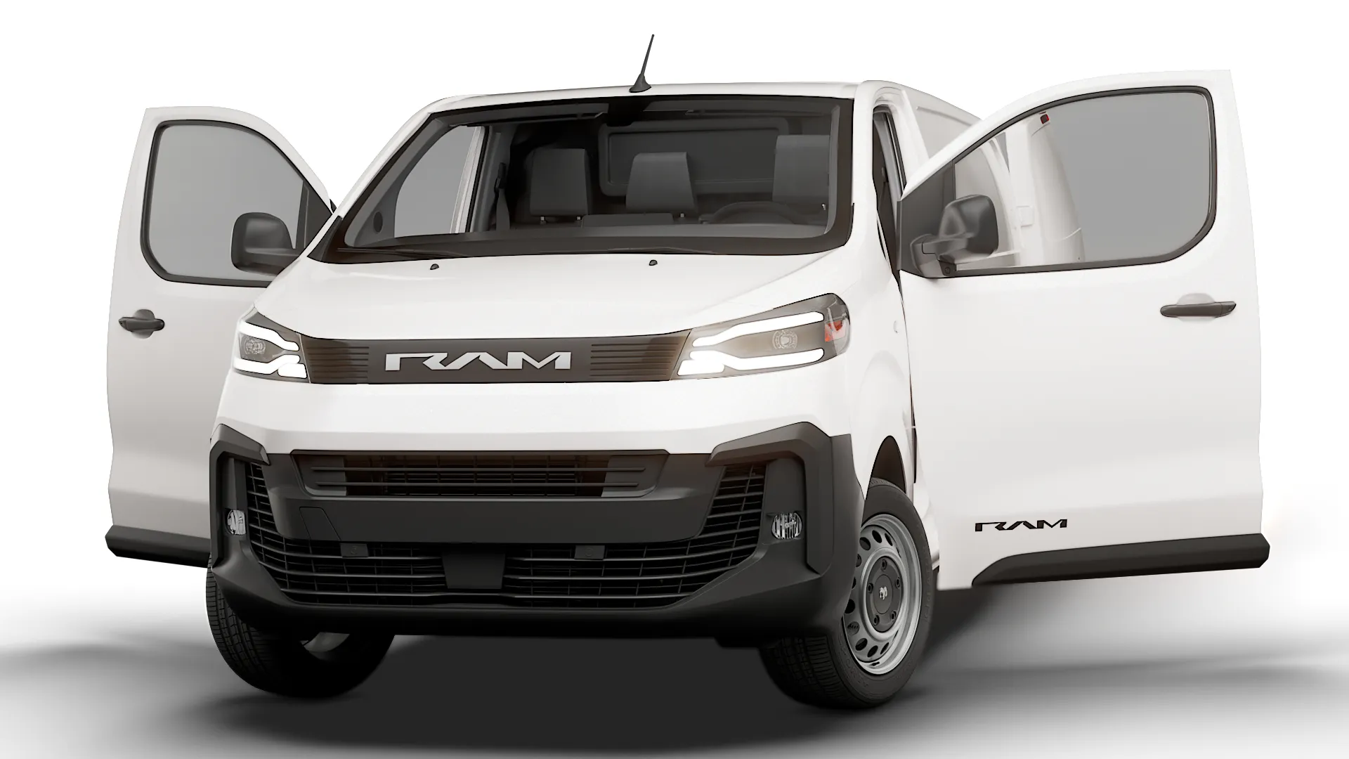 RAM ProMaster City Manual Van L3 HQInt 2027 3D Model .c4d .max .obj .3ds .fbx .stl .blend