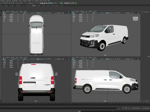 RAM ProMaster City Manual Van L3 HQInt 2027 3D Model