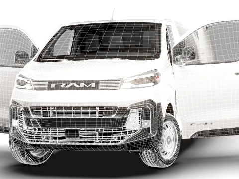 RAM ProMaster City Manual Van L3 HQInt 2027 3D Model