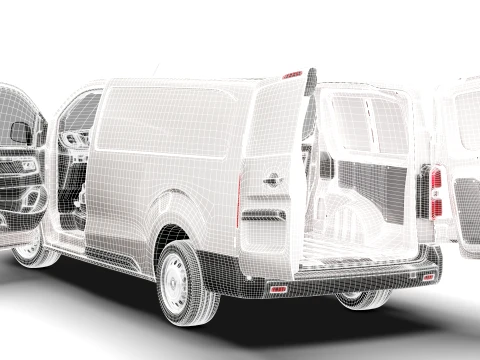 RAM ProMaster City Manual Van L3 HQInt 2027 3D Model