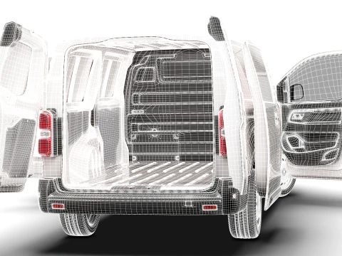 RAM ProMaster City Manual Van L3 HQInt 2027 3D Model