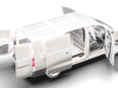 RAM ProMaster City Manual Van L3 HQInt 2027 3D Model