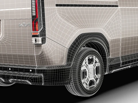 KIA PV7 Cargo 2027 3D Model