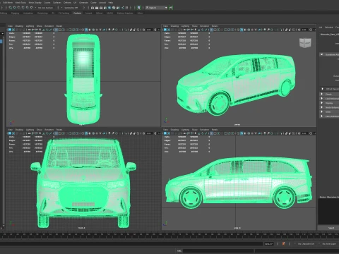 Mercedes Benz VLE 300 Exclusive Long 2027 3D Model