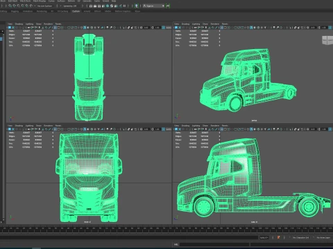 Iveco Strator Tractor 4x2 2027 3D Model