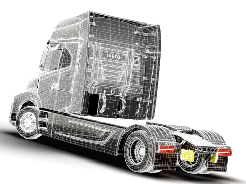 Iveco Strator Tractor 4x2 2027 3D Model