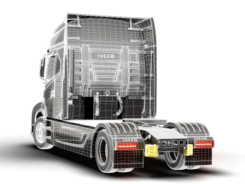Iveco Strator Tractor 4x2 2027 3D Model