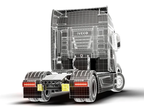 Iveco Strator Tractor 4x2 2027 3D Model