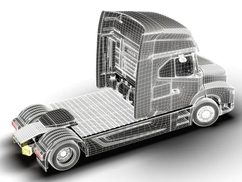 Iveco Strator Tractor 4x2 2027 3D Model