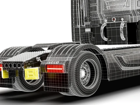 Iveco Strator Tractor 4x2 2027 3D Model