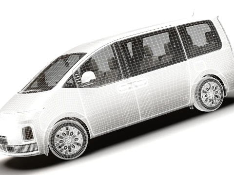 Hyundai Staria Electric VIP 2027 3D Model