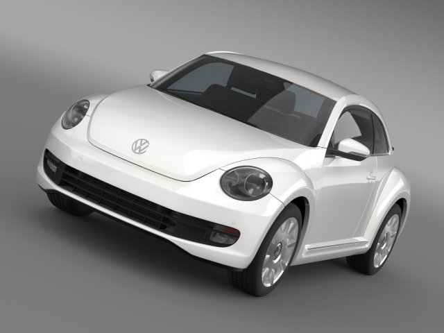 vw ibeetle 2015 3D Модель .c4d .max .obj .3ds .fbx .stl .blend 