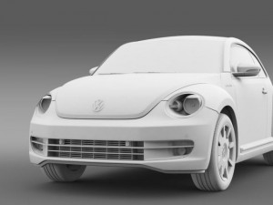vw ibeetle 2015 3D Модель