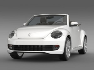 vw ibeetle cabrio 2015 Modelo 3D
