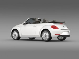 vw ibeetle cabrio 2015 Modelo 3D