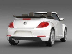 vw ibeetle cabrio 2015 Modelo 3D