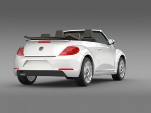 vw ibeetle cabrio 2015 Modelo 3D