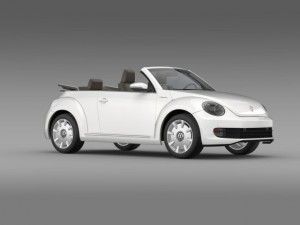 vw ibeetle cabrio 2015 Modelo 3D