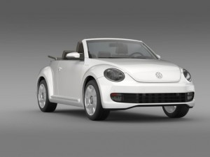 vw ibeetle cabrio 2015 Modelo 3D
