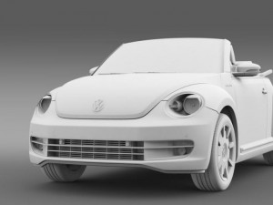 vw ibeetle cabrio 2015 Modelo 3D