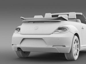 vw ibeetle cabrio 2015 Modelo 3D