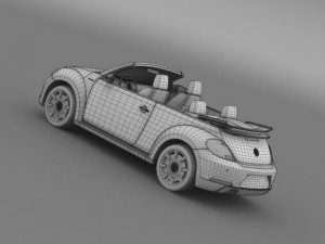 vw ibeetle cabrio 2015 Modelo 3D
