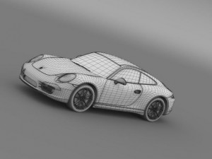porsche 911 carerra 2013 3D 모델