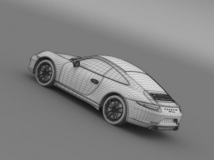 porsche 911 carerra 2013 3D 모델
