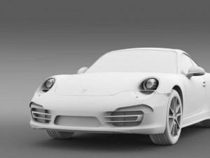 porsche 911 carerra 4 2013 3D 모델