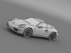 porsche 911 carerra 4 2013 3D Model
