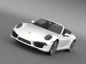 porsche 911 carerra 4 cabrio 2013 3D Model