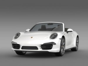 porsche 911 carerra 4 cabrio 2013 3D Модель