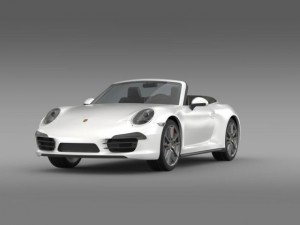 porsche 911 carerra 4 cabrio 2013 3D Модель