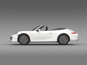 porsche 911 carerra 4 cabrio 2013 3D Модель