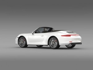 porsche 911 carerra 4 cabrio 2013 3D Модель