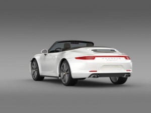 porsche 911 carerra 4 cabrio 2013 3D Модель