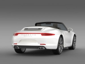 porsche 911 carerra 4 cabrio 2013 3D Модель