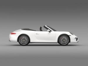 porsche 911 carerra 4 cabrio 2013 3D Модель