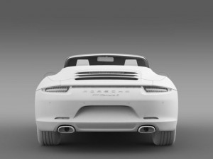 porsche 911 carerra 4 cabrio 2013 3D Модель