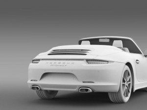 porsche 911 carerra 4 cabrio 2013 3D Модель