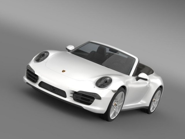 porsche 911 carerra 4s cabrio 2013 Modèle 3D .c4d .max .obj .3ds .fbx .stl .blend