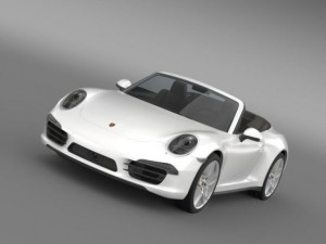porsche 911 carerra 4s cabrio 2013 3D 模型