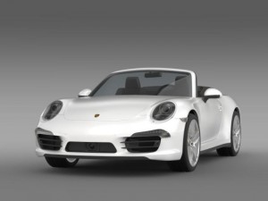 porsche 911 carerra 4s cabrio 2013 3D Model