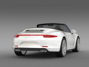 porsche 911 carerra 4s cabrio 2013 3D Model